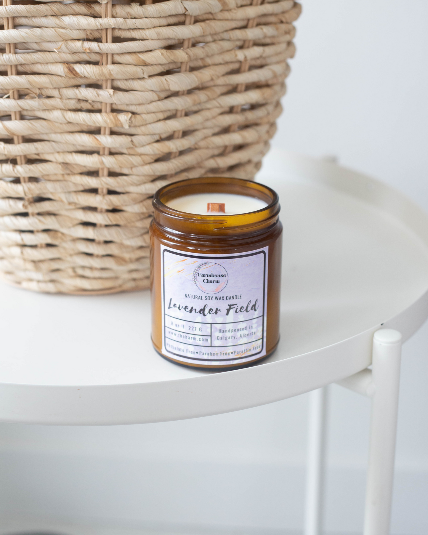 Introducing Our Latest Classic Scent – The Lavender Field - Farmhouse Charm Soy Candle.
Indulge in our new lavender blend, which features the delicate scent of French Lavender with exotic amber, tonka beans, and musk. This rich and warm bouquet is perfect for bringing coziness to your home and helping you unwind after a long day. Our Lavender Field - Farmhouse Charm Soy Candle is a perfect addition to any home. www.farmhousecharmcandles.com