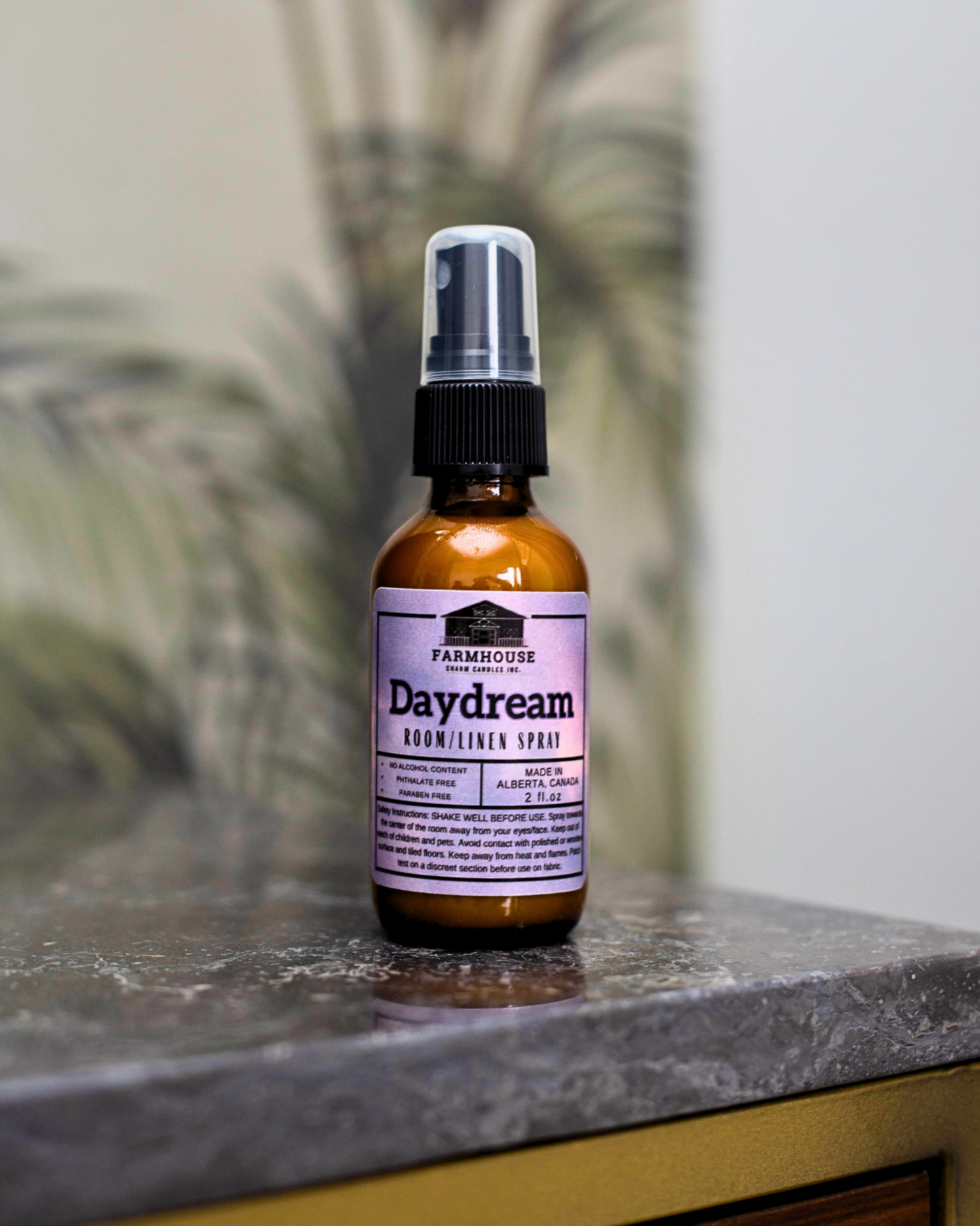 Daydream Room & Linen Spray, a captivating fusion crafted to spark inspiration and bring your dreams to life. Infused with a harmonious blend of citrusy, floral, and spicy notes, this fragrance combines the fresh florals of lilies with subtle hints of ginger and underlying citrus undertones.  These nuanced yet impactful scents serve as a gateway to a realm of positivity, tranquility, and imaginative flair, empowering you to embrace and live out your daydreams. www.farmhousecharmcandles.com