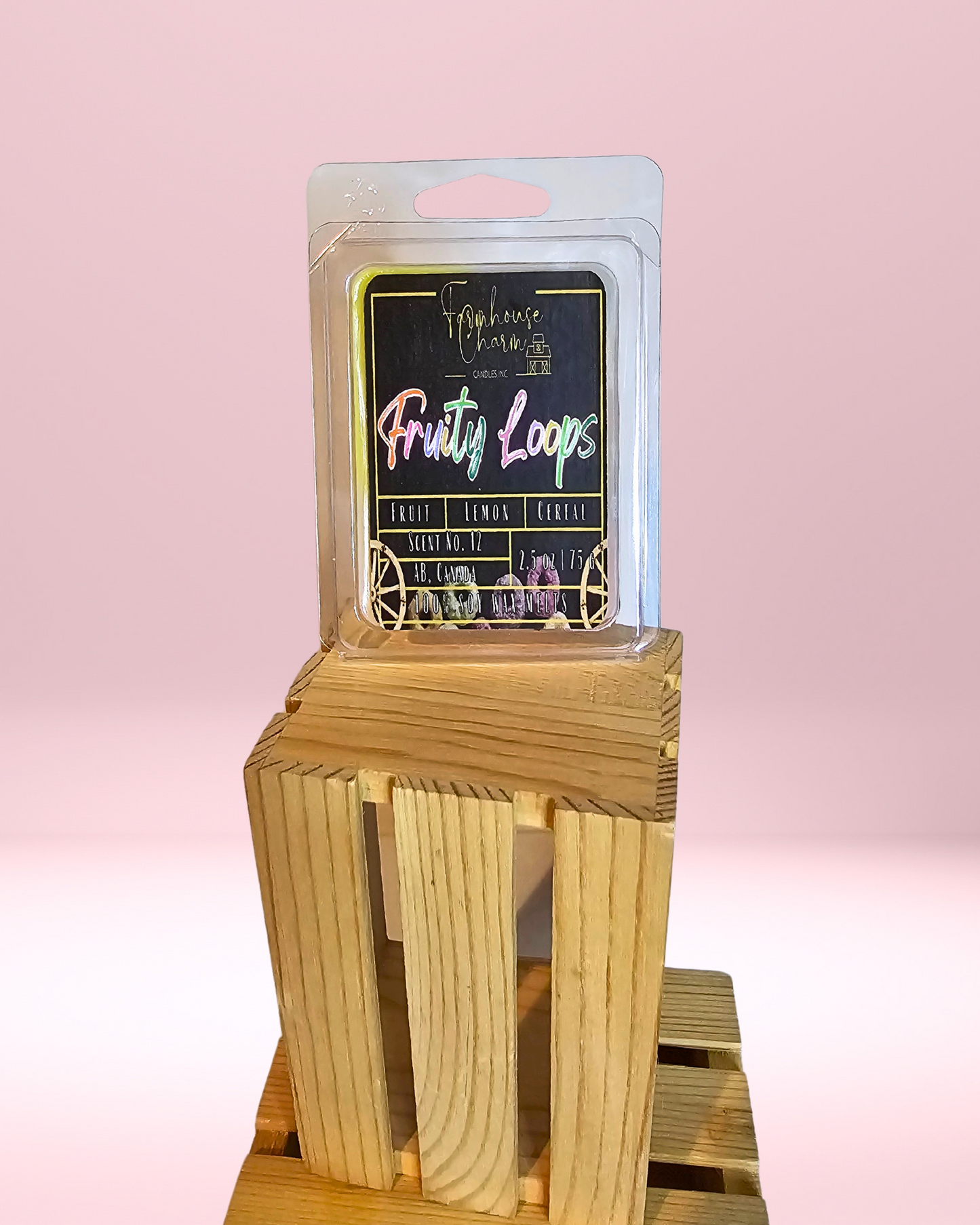 Take a nostalgic journey with our best-selling Fruity Loops Soy Wax Melts! Bursting with fruity sweetness and a hint of zesty lemon, this playful scent brings back memories of carefree mornings and bowls of your favorite childhood cereal. More than just a wax melt, it’s your ticket to reliving those simpler, joy-filled days.