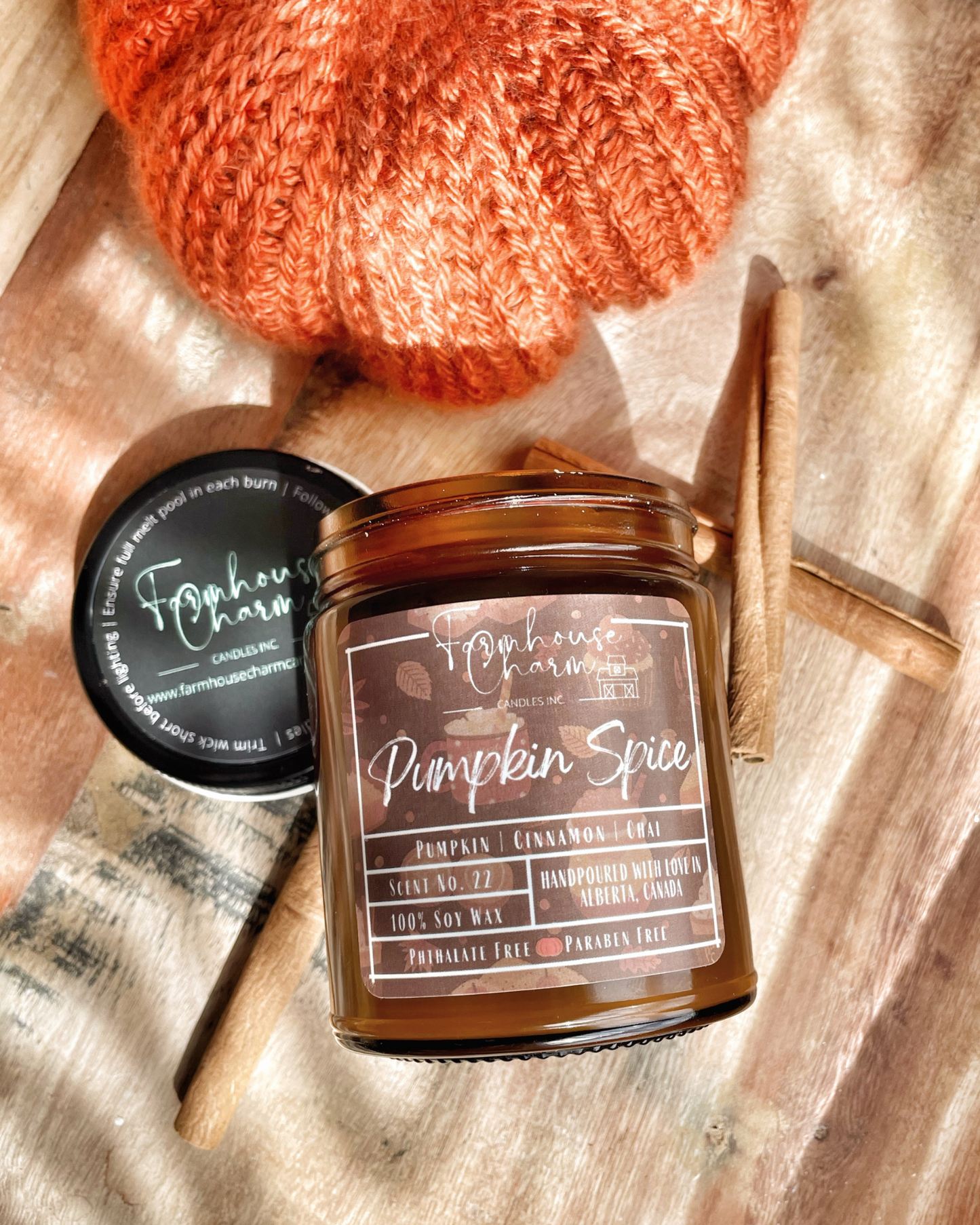 Pumpkin Spice Soy Candle is the perfect addition to your fall décor. The warm and inviting aroma of sweet pumpkin combined with spicy cinnamon, clove and chai tea will fill your home with a cozy and comforting feeling. Whether you're looking to create a cozy atmosphere for a fall gathering or just want to add a touch of warmth to your home, pumpkin spice soy candles are a must-have. So go ahead, light one up and let the comforting scent of pumpkin spice fill your home!