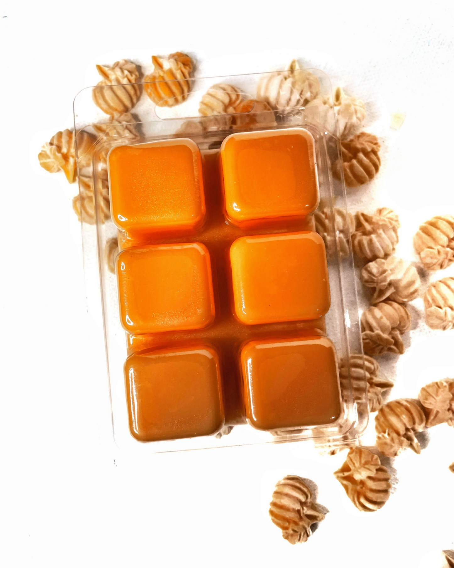 Pumpkin Spice Soy Wax Melts is the perfect addition to your fall décor. The warm and inviting aroma of sweet pumpkin combined with spicy cinnamon, clove and chai tea will fill your home with a cozy and comforting feeling. Whether you're looking to create a cozy atmosphere for a fall gathering or just want to add a touch of warmth to your home, Pumpkin Spice Soy Wax Melts are a must-have.