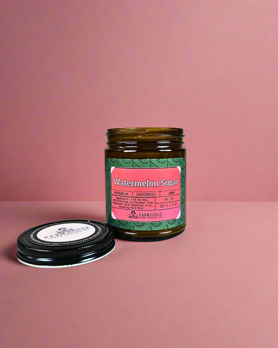 A juicy burst of sweet watermelon, tangy raspberries, and a splash of zesty lemon—this candle is like summer in a jar!