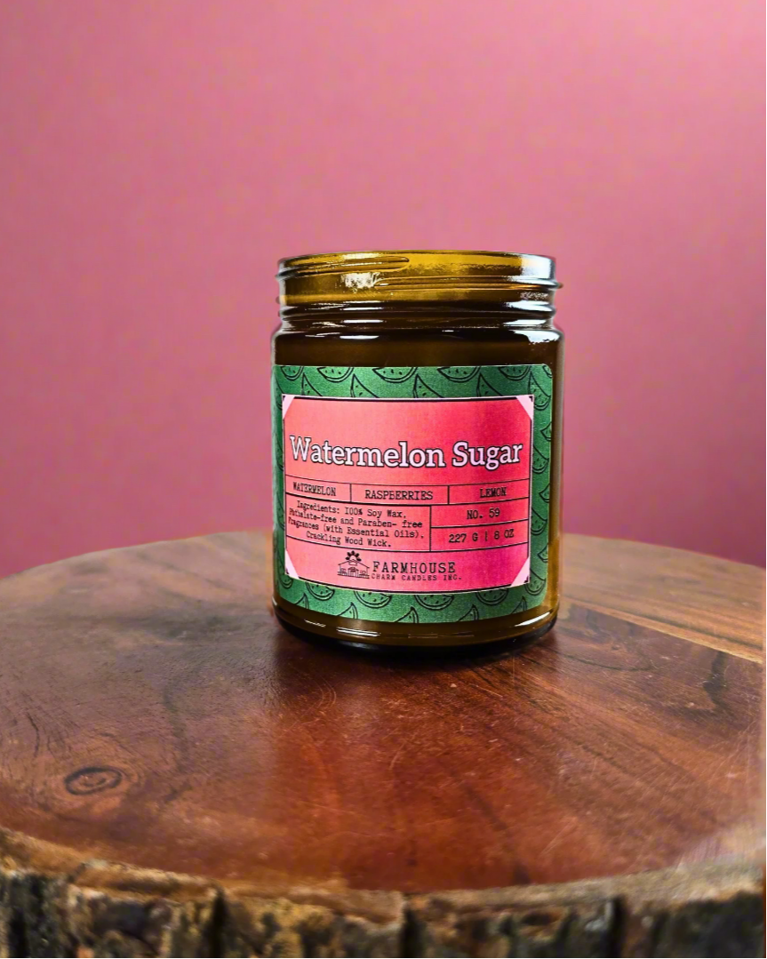 A juicy burst of sweet watermelon, tangy raspberries, and a splash of zesty lemon—this candle is like summer in a jar!