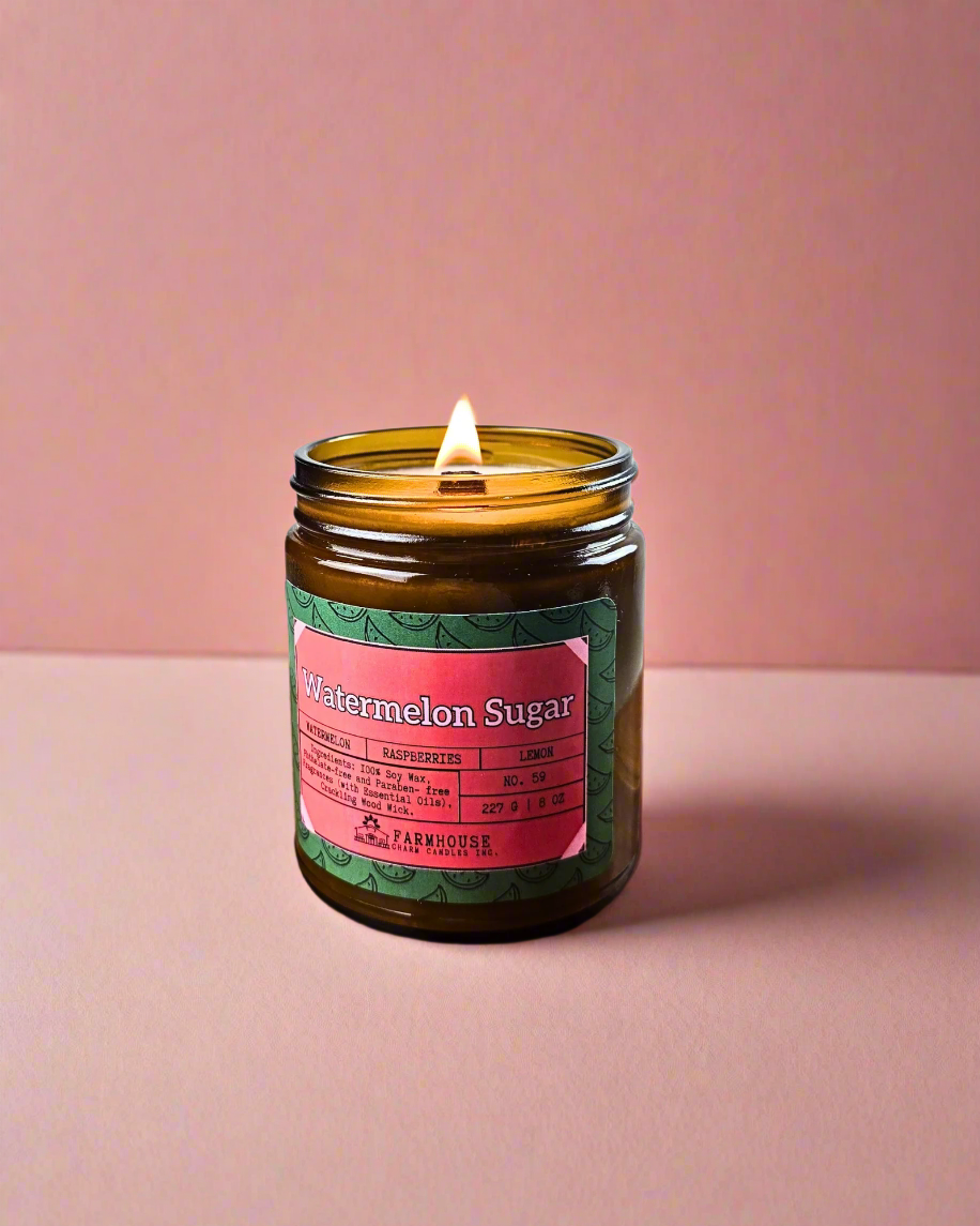 A juicy burst of sweet watermelon, tangy raspberries, and a splash of zesty lemon—this candle is like summer in a jar!