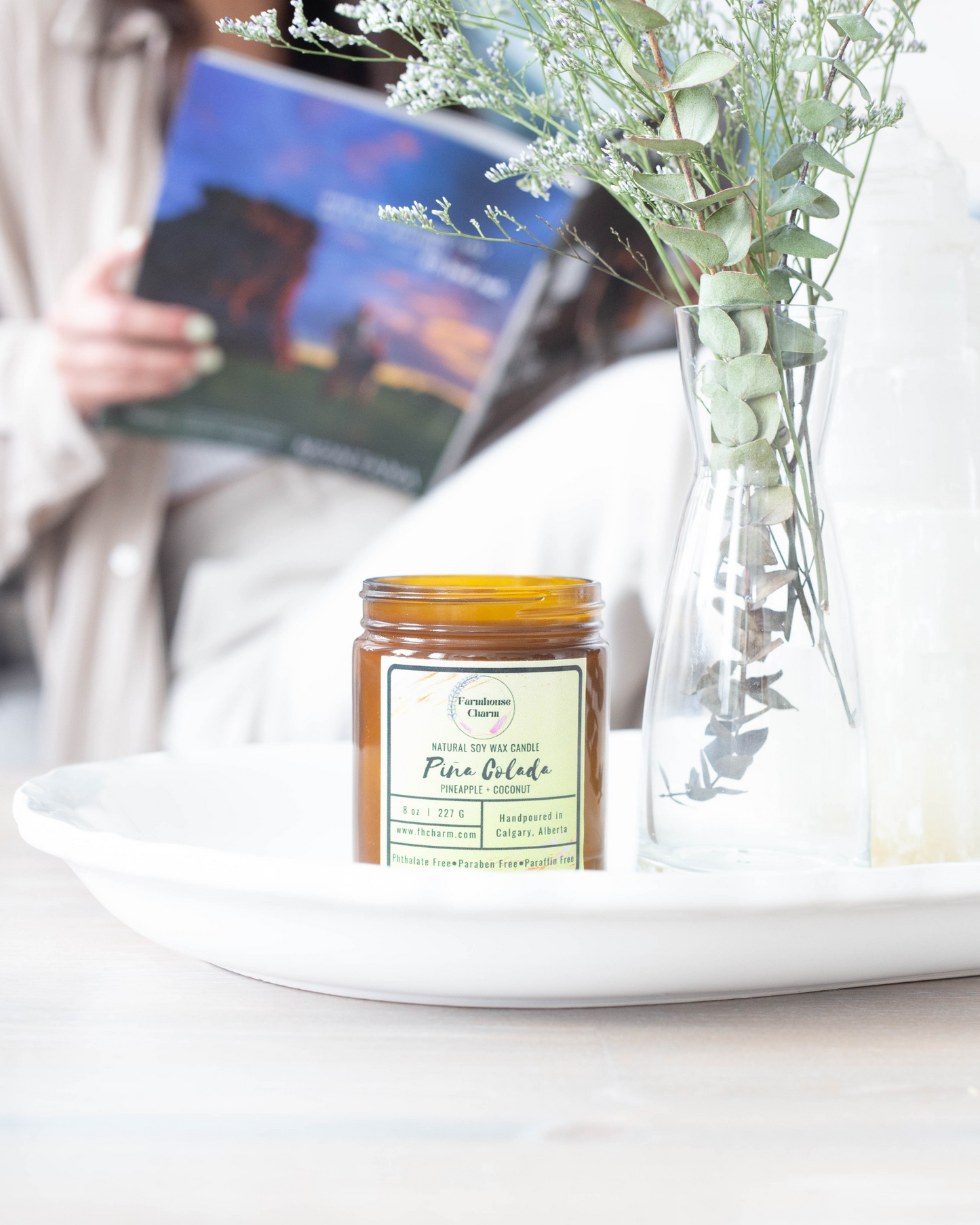 Experience the Tropics with Pina Colada - Farmhouse Charm Soy Candle.⨠For candle enthusiasts looking to bring the essence of a tropical paradise into their home, the Pina Colada - Farmhouse Charm Soy Candle is a popular choice. With a delightful blend of fresh pineapple and sweet coconut scents, this candle will transport you to your favorite vacation spot, where you can sit back, relax, and enjoy a refreshing Piña Colada. www.farmhousecharmcandles.com