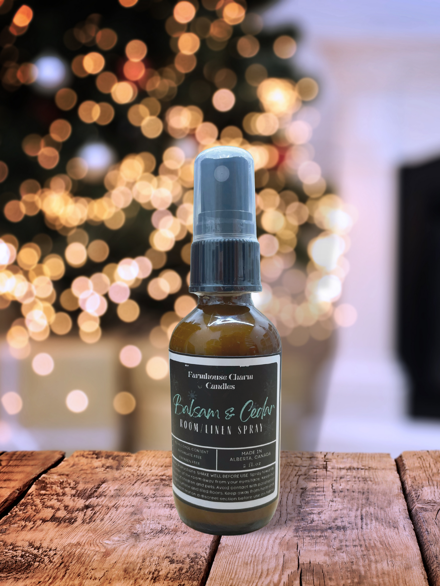 Experience the Joy of the Holidays with Balsam & Cedar Room and Linen Spray. It's scent is a combination of balsam, cedar, and juniper berry, which together create a warm and inviting fragrance. The woody aroma adds texture to the wonderful forest scent, creating the perfect ambiance for the holiday season!. www.farmhousecharmcandles.com