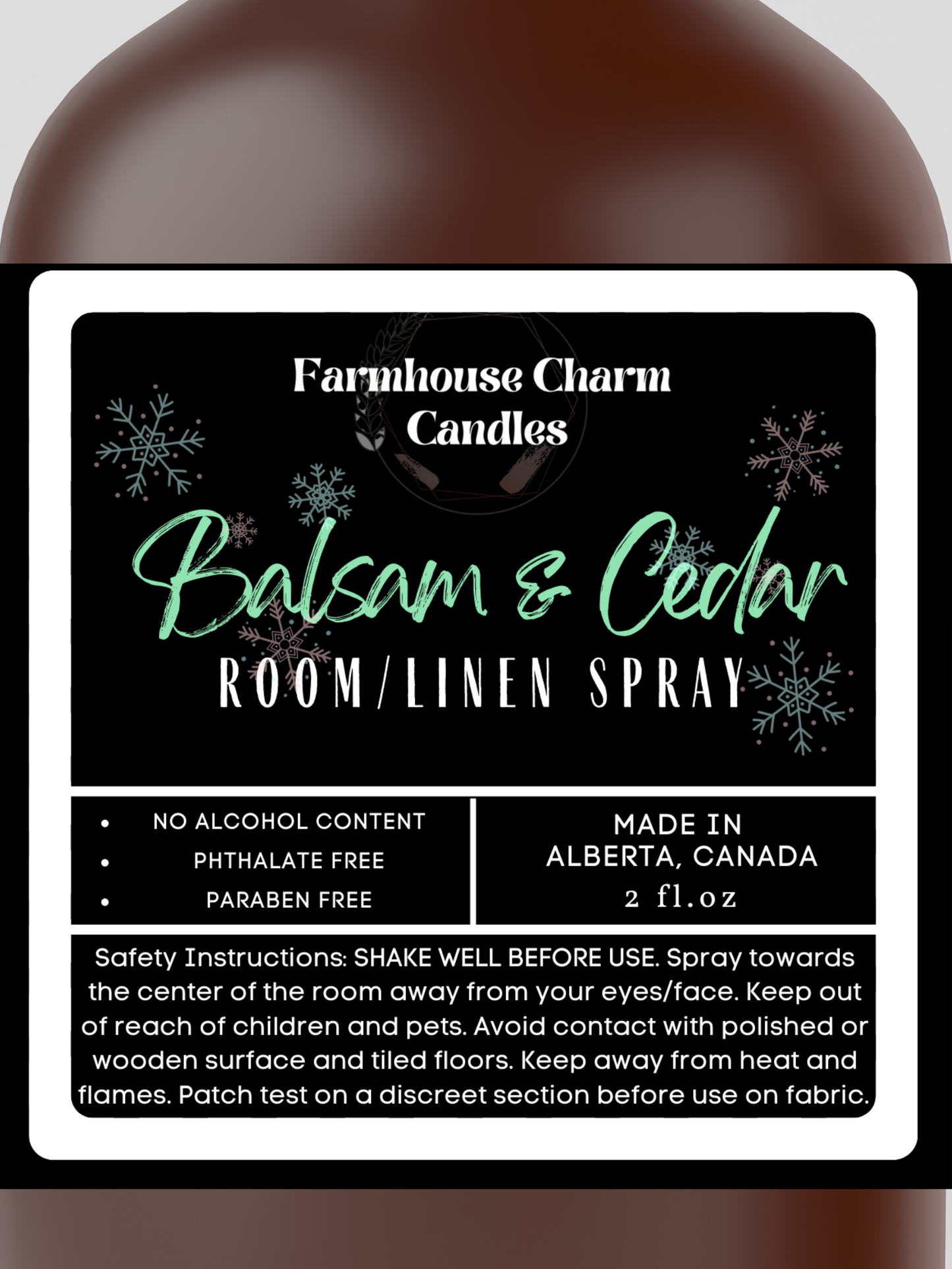 Experience the Joy of the Holidays with Balsam & Cedar Room and Linen Spray. It's scent is a combination of balsam, cedar, and juniper berry, which together create a warm and inviting fragrance. The woody aroma adds texture to the wonderful forest scent, creating the perfect ambiance for the holiday season! www.farmhousecharmcandles.com