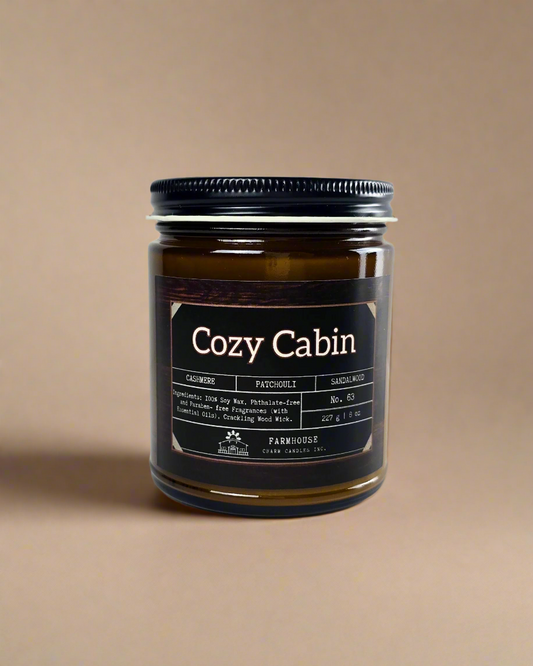 Wrap yourself in comfort with this warm, woodsy blend of sandalwood, patchouli, and soft cashmere. Like a cozy night by the fire, it's your favorite sweater in candle form—relaxing, rich, and irresistibly inviting. www.farmhousecharmcandles.com