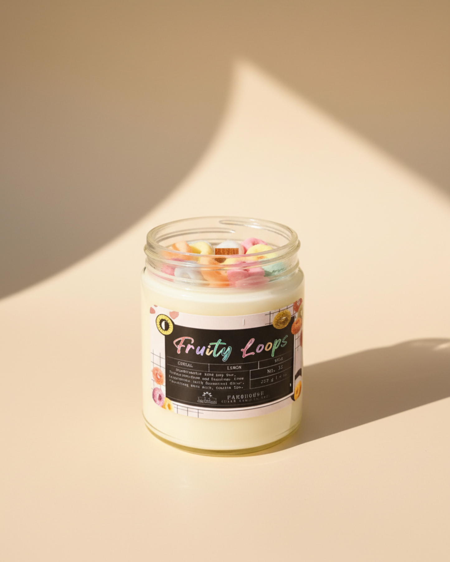 Fruity Loops Soy Candle | Cereal + Lemon + Milk