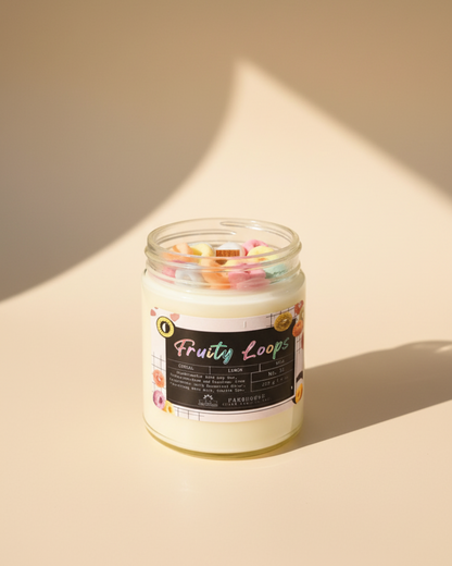Fruity Loops Soy Candle | Cereal + Lemon + Milk
