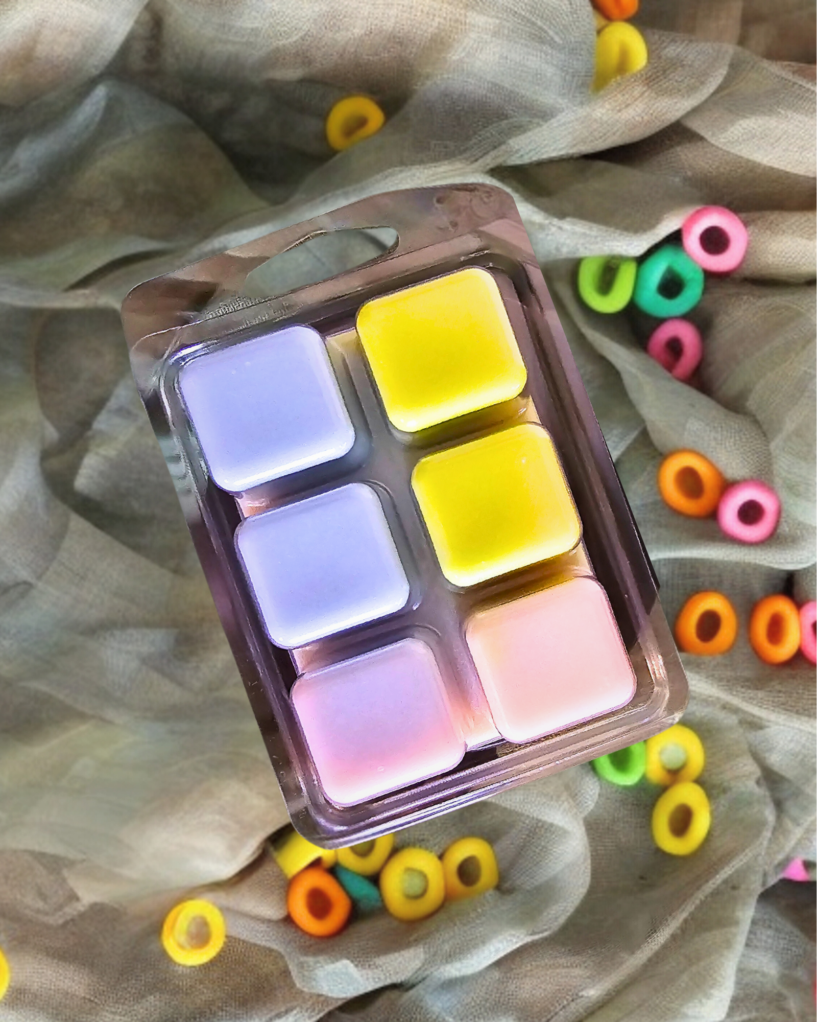 Take a nostalgic journey with our best-selling Fruity Loops Soy Wax Melts! Bursting with fruity sweetness and a hint of zesty lemon, this playful scent brings back memories of carefree mornings and bowls of your favorite childhood cereal. More than just a wax melt, it’s your ticket to reliving those simpler, joy-filled days.