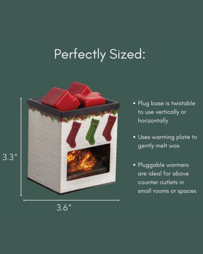 Holiday Fireplace Pluggable Fragrance Wax Warmer