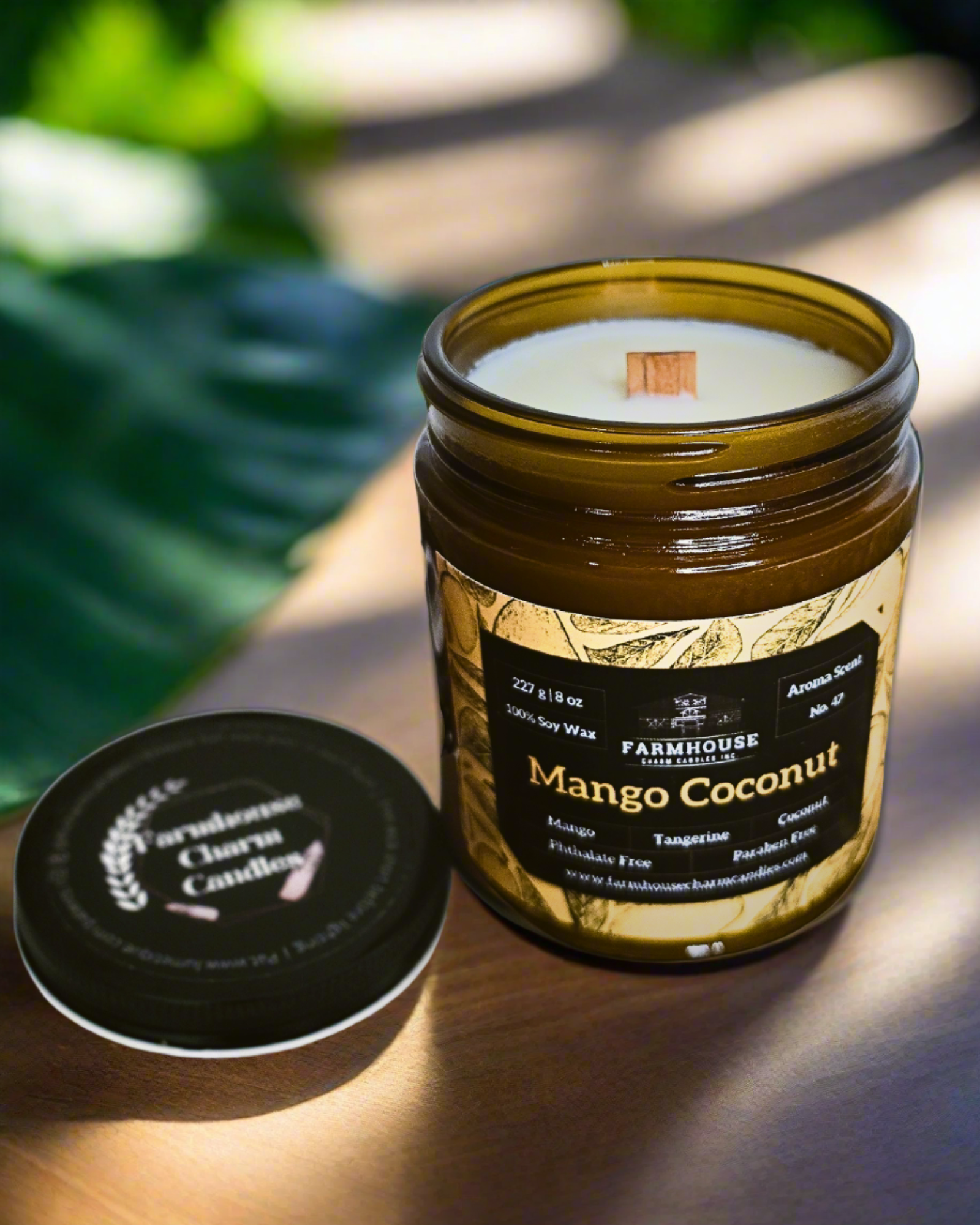 Scented with juicy mango, zesty tangerine, and creamy coconut, this candle brings all the beachy vibes right to your home. Whether you're dreaming of sandy shores or just need a fruity pick-me-up, this sweet, sun-kissed blend is the ultimate getaway in a jar!
www.farmhousecharmcandles.com