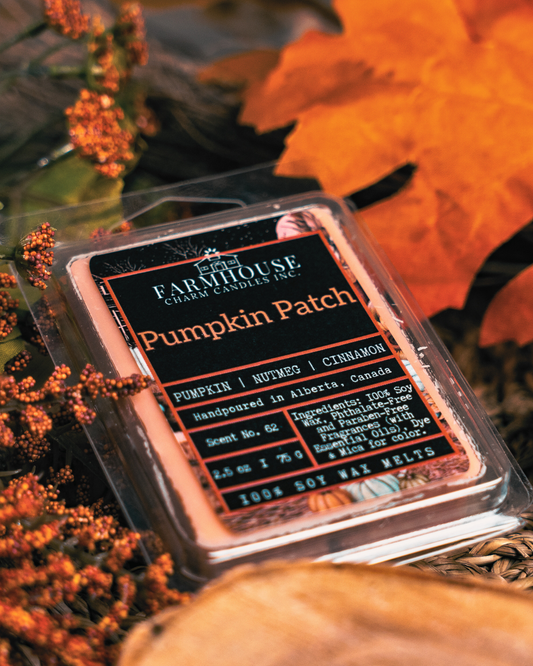 Pumpkin Patch Soy Wax Melts |  Pumpkin + Nutmeg + Cinnamon