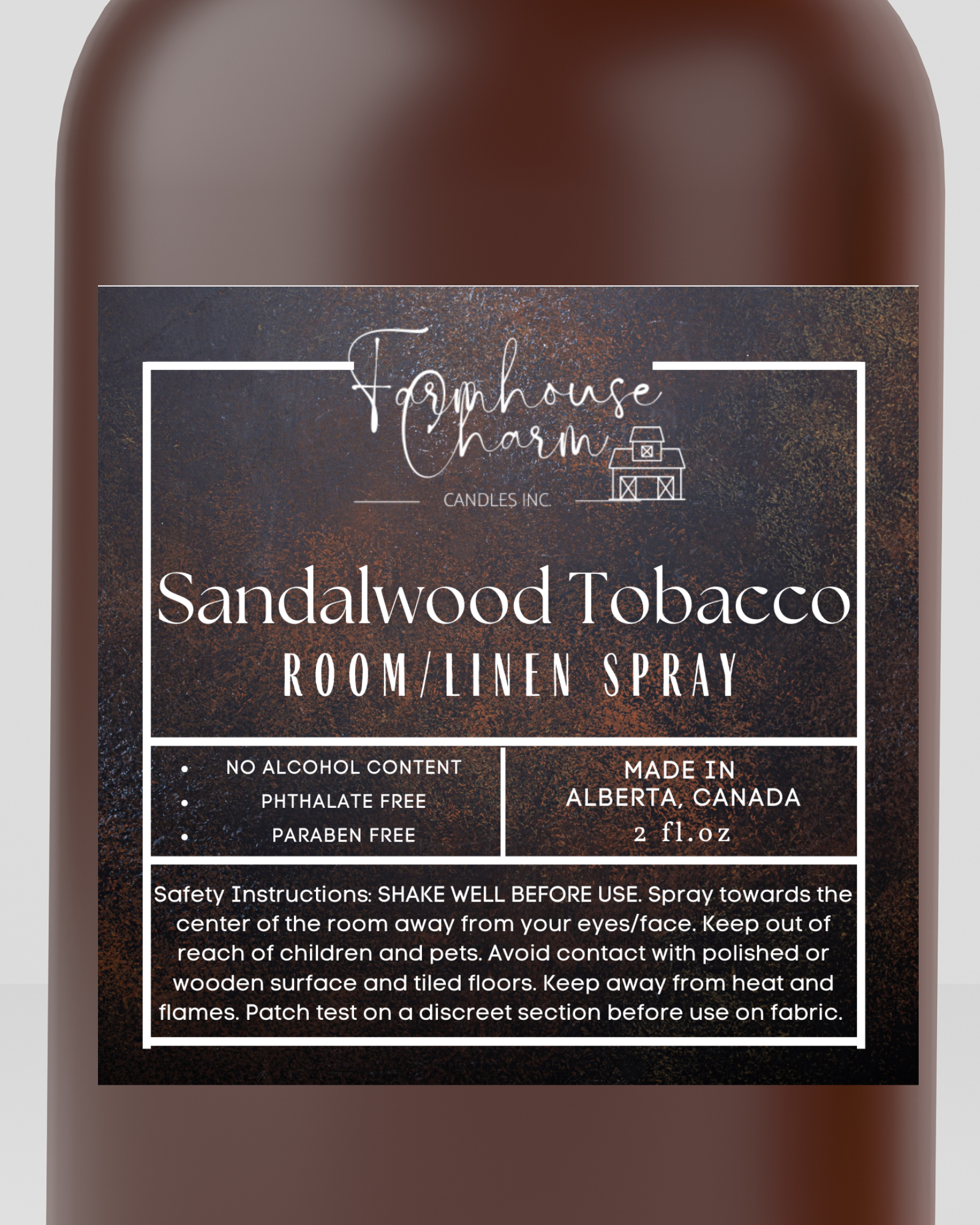 Sandalwood Tobacco Room and Linen Spray is truly a unique and captivating scent that is sure to please anyone looking for a warm and cozy aroma. The combination of tobacco leaf and cedar creates a deep, musky scent that is both luxurious and masculine. The addition of sandalwood adds a touch of sweetness to the blend, while the soft moss finish brings a subtle earthiness to the overall aroma.