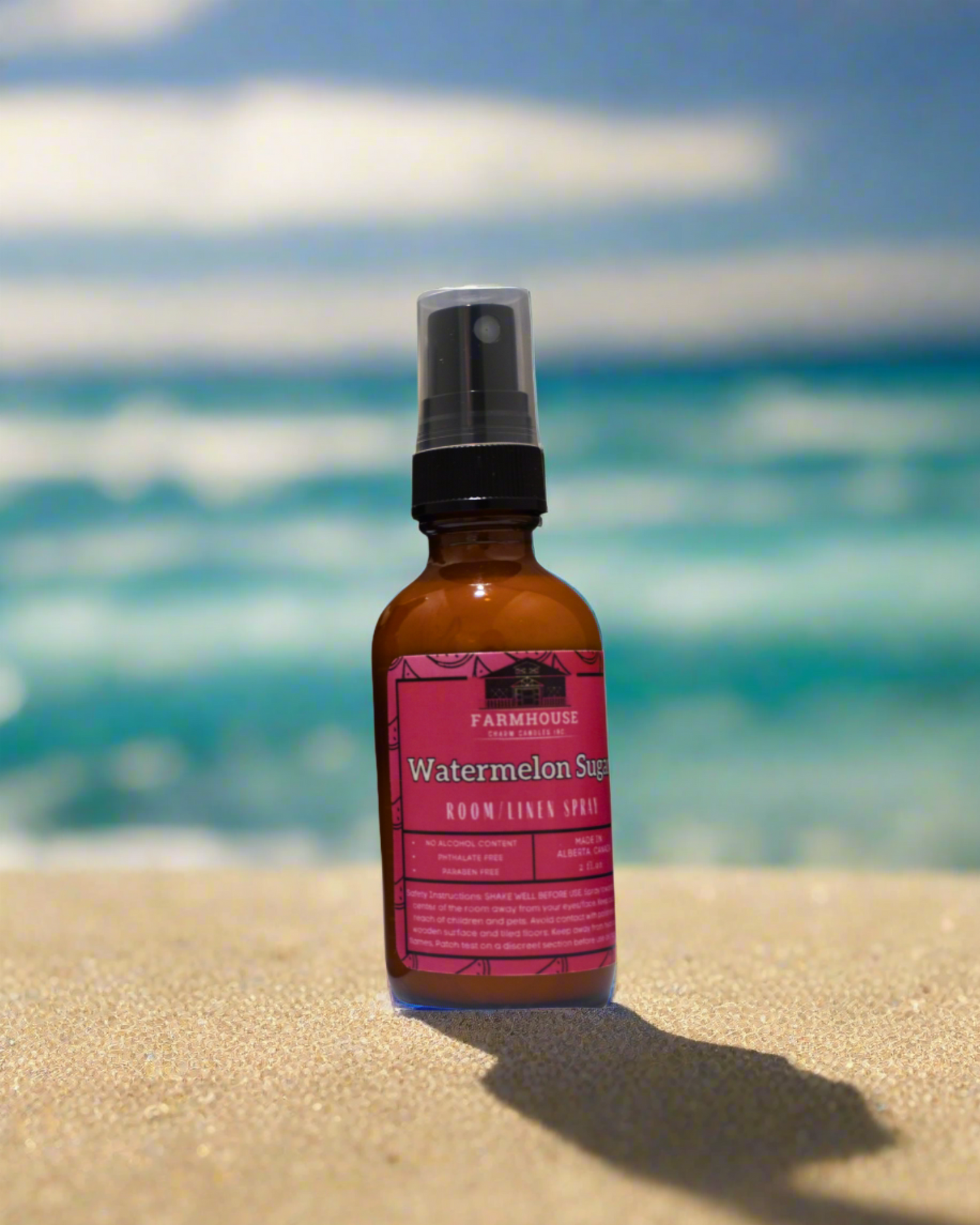 Relive the sweet memories of summer with our newest blend - the Watermelon Sugar Room and Linen Spray! This delightful candle is a perfect mix of juicy watermelon, sweet raspberries, and zesty lemon, whisking you away to sunny days and cool, refreshing treats.