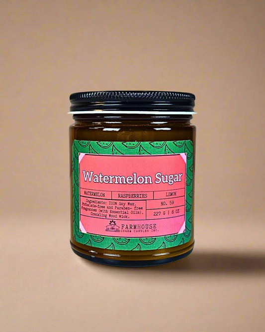A juicy burst of sweet watermelon, tangy raspberries, and a splash of zesty lemon—this candle is like summer in a jar!
