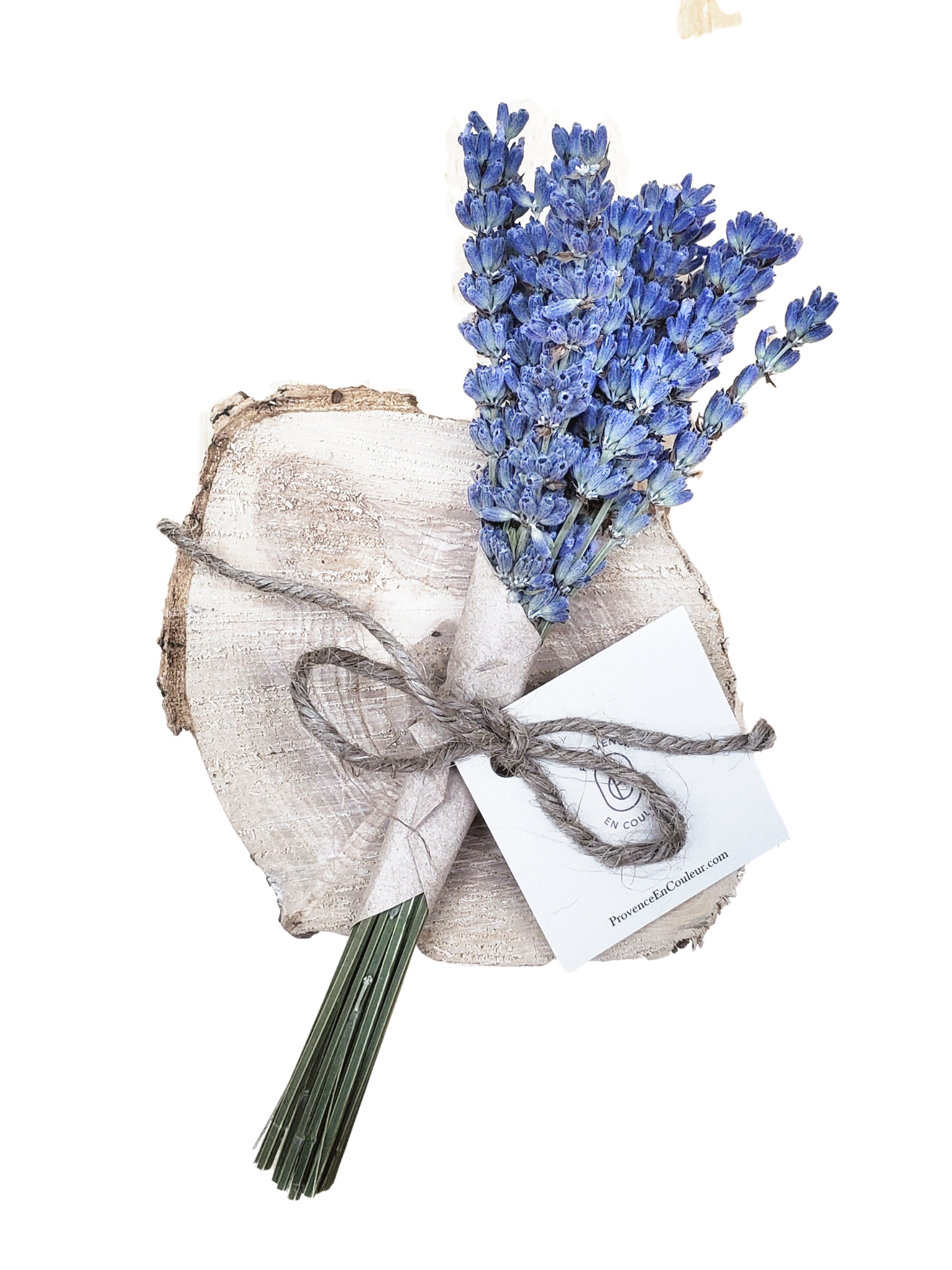 A handmade lavender bouquets bring a breath of Provence right to your home. This traditional dried lavender bouquet adds a refreshing touch to your decoration.   Expert Tip: Avoid displaying in direct sunlight and keep away from water.