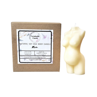 Celebrate the gift of love with Mom - Farmhouse Charm Natural Soy Wax Body Candle. It is a blend of sweet strawberries and fresh florals with a hint of cashmere and musk. A perfect candle for all expecting mothers.  Mom - Farmhouse Charm Natural Soy Wax Body Candle is made with 100% natural soy wax.  It is biodegradable and from a sustainable source. The candle is dye free, paraben free and phthalate free. No other additives added. It has cotton wick for optimum burn.